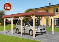 Weka Leimholz-Flachdach Einzel-Carports 615 Gr.1, 294 x 591 cm (615.3464.00.00)