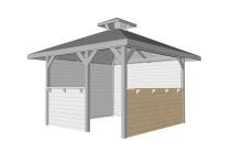 Weka Bausatz Tresenwand 28 mm, natur für Gartenoase 651 Gr. 3
