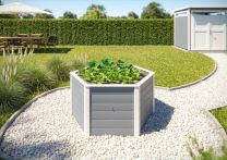 Weka Elementhochbeet 6-Eck, 669, 21 mm, grau