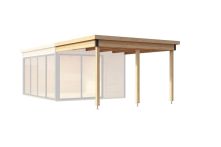 Weka Anbau für Designhaus 412 Gr.2 natur , 310 x 341,5 cm, natur