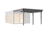 Weka Anbau für Designhaus 412 Gr.2 grau , 310 x 341,5 cm, grau