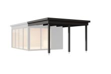 Weka Anbau für Designhaus 412 Gr.2 anthrazit , 310 x 341,5 cm, anthrazit