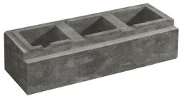 Weserwaben Vario-Line Long LED-Stein 1 ½ Grau-Anthrazit meliert, glatt | 60,0 x 20,0 x 16,7