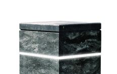 Weserwaben Vario-Line LED-Leuchtrahmen Pfeiler Weiß mattiert | 40x40x2 cm