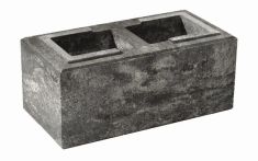 Weserwaben Vario-Line Mauerstein 1/1 Silber-Anthrazit CRUSH® | 40,0 x 20,0 x 16,7