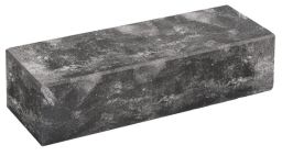 Weserwaben Vario-Line Long Abschlussstein 1 ½ Anthrazit-Weiß meliert, glatt | 60,0 x 20,0 x 16,7