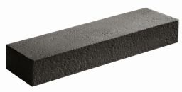 Weserwaben Opus Blockstufe Anthrazit nuanciert antik, L: 100 cm (Wetcast) | 100x35x15 cm