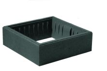 Weserwaben Trend-Line Pfeilerelement Anthrazit glatt | 36,5x36,5x12 cm