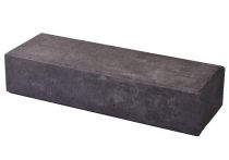 Weserwaben Trend-Line Abschlussstein 1 1/2 Long Anthrazit nuanciert glatt | 57x19x12 cm