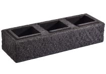 Weserwaben Trend-Line Long Mauerstein 1 1/2, Lava Anthrazit, CRUSH | 57,0 x 19,0 x 12,0