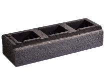 Weserwaben Trend-Line Long LED-Stein 1 1/2, Lava Anthrazit, CRUSH | 57,0 x 19,0 x 12,0