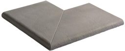 Weserwaben Margo Beckenrandstein Element Außenecke 90° flach Perlgrau elegant-var. Natursteinoptik | 49,5/49,5 x 31,0 x 3,2