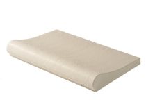 Weserwaben Aquitaine Beckenrandstein, Element gerade gewölbt | 49,5x33x3,2-6,5 cm