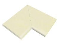 Weserwaben Solum Beckenrandstein Element Ecke 90° flach, | 49,5/49,5 x 31,0 x 3,2